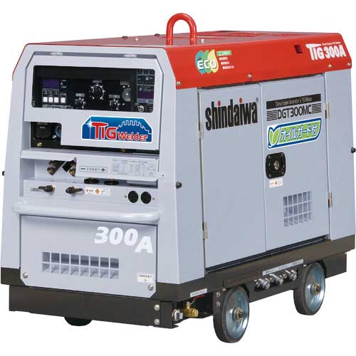新ダイワ エンジンTIG溶接機(オイルガード付) DGT300MC-W