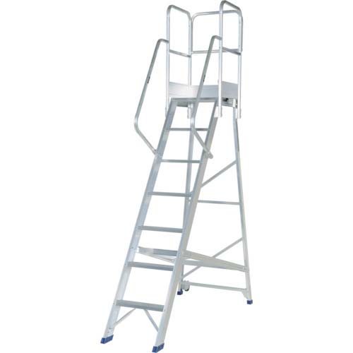 PiCa アルミ合金製作業台 DWS型 2.1m 手すりH1100 DWS-210B11H