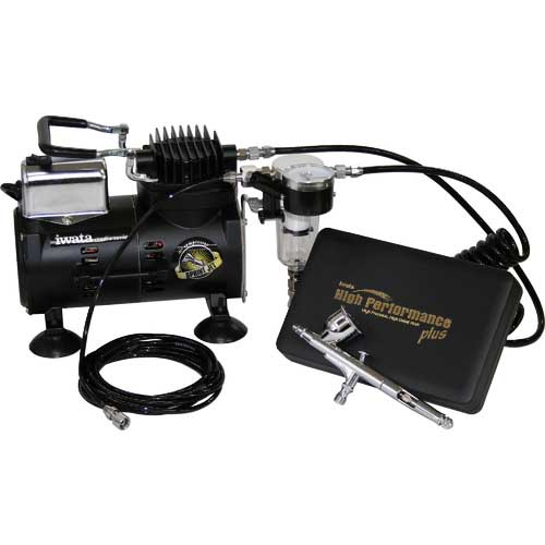 【廃番】アネスト岩田 エアーブラシスタンダードキット エアブラシ(HP-CP)、コンプレッサー(IS-800J) HP-ST800-PK