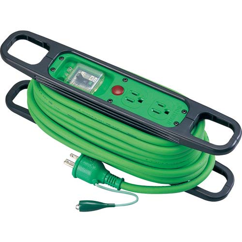 日動 ハンドリール 100V 3芯×10m 緑 HR-E