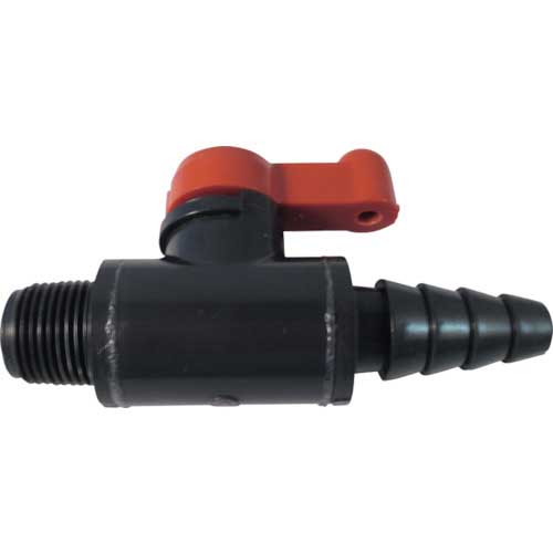 エスロン 塩ビ製ボールバルブ(ミニボール式) 呼び径:おねじ3/8×ホース MV6NH