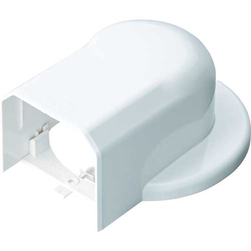 因幡電工 ウォールコーナーAC用 ホワイト 適合エアコンキャップツバ外径φ108以下 MWM-75-S-W