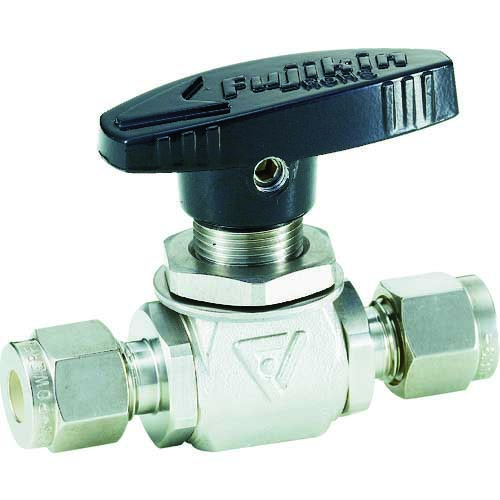 【廃番】フジキン SUS製4.90MPaパネルマウント式ボール弁PUBV956.35 PUBV-95-6.35