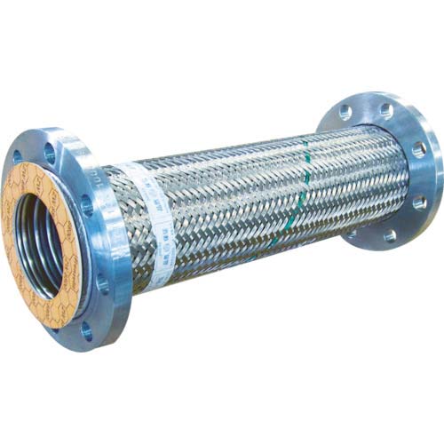TOFLE フレキシブルメタルホース フランジ無溶接型フレキ 10K SS400 150A×750L TF-23150-750