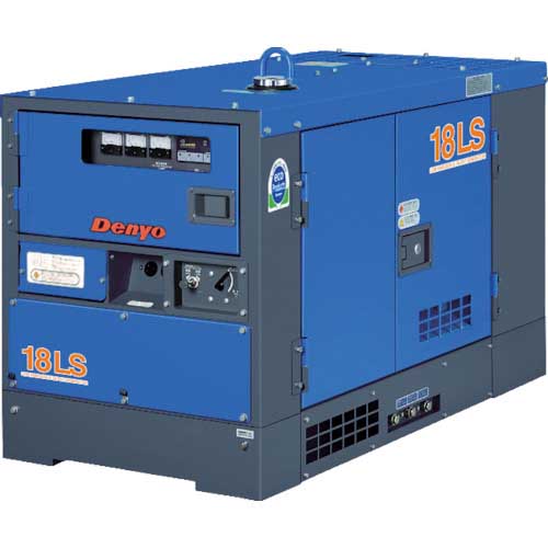 Denyo 防音型ディーゼルエンジン発電機 15/18kVA(50/60Hz) TLG-18LSY