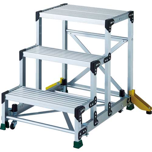 TRUSCO TSF型踏台 アウトリガー MGキャスター付 TSF OC