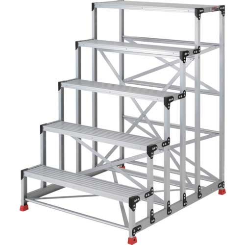 TRUSCO 作業用踏台 アルミ製・高強度タイプ 5段 TSF-51015