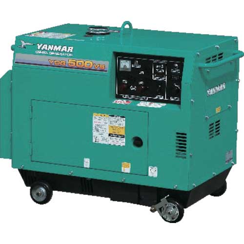 【廃番】ヤンマー 空冷ディーゼル発電機 100V-4.8kVA YDG500VS-6E