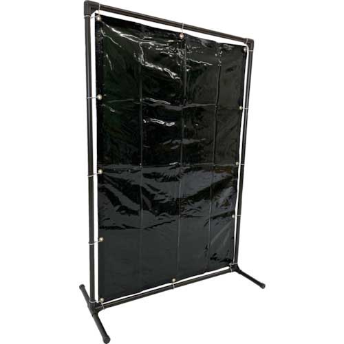 TRUSCO 溶接遮光フェンス 1015型単体 固定足 深緑 YF1015K-DG