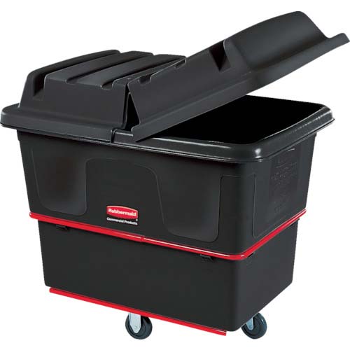 ラバーメイド 大型ゴミ収集カート 【売切廃番】キューブトラック 高耐久タイプ 800L ブラック 864×1499×1090 472707