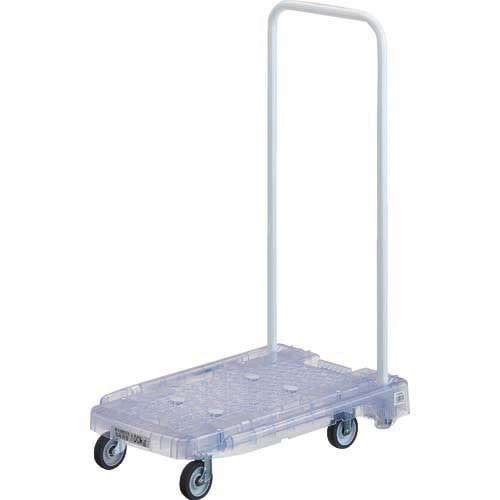 【アウトレット】TRUSCO 【売切廃番】樹脂台車 アクロキャリー PC製 省音車輪 600X390 透明 AC-1PC-TM