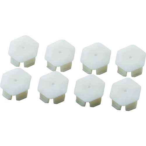 TRUSCO 樹脂台車 アクロキャリー AC-1用滑り止めゴムセット 10個入 白 AC-1SGSET-W