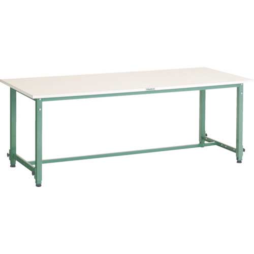 TRUSCO AEM型高さ調節作業台 1800X900XH650-950 Φ75キャスター付 ダークグレー色 ■▼868-8640 AEM-1809C75 DG 1台