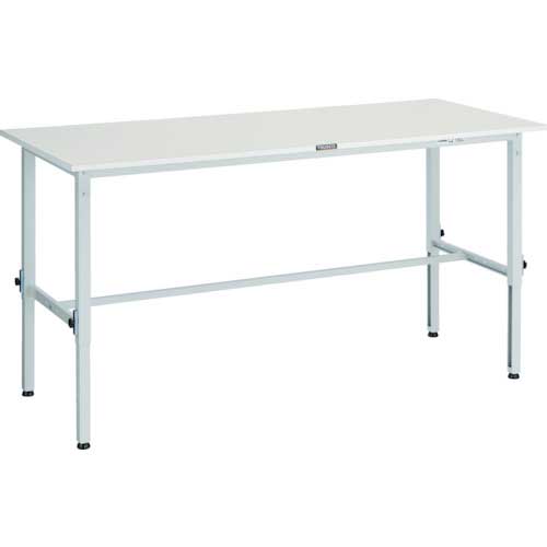 TRUSCO AEM型高さ調節作業台 1800X900XH650-950 Φ75キャスター付 ダークグレー色 ■▼868-8640 AEM-1809C75 DG 1台