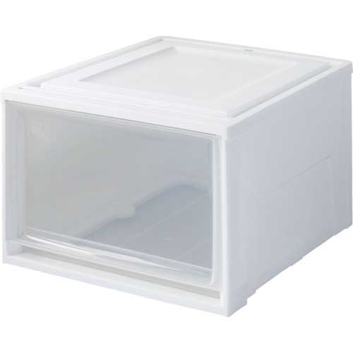 アイリスオーヤマ 227728 チェスト 390×500×297 ホワイト/クリア BC-LD