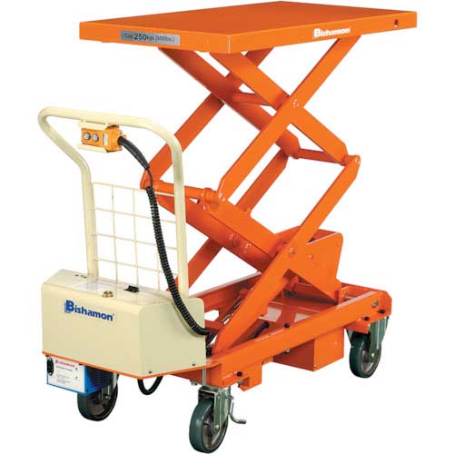 Bishamon ハンドリフター リフターBX(電動式) 均等荷重100kg テーブル寸法813×500mm BX10WB