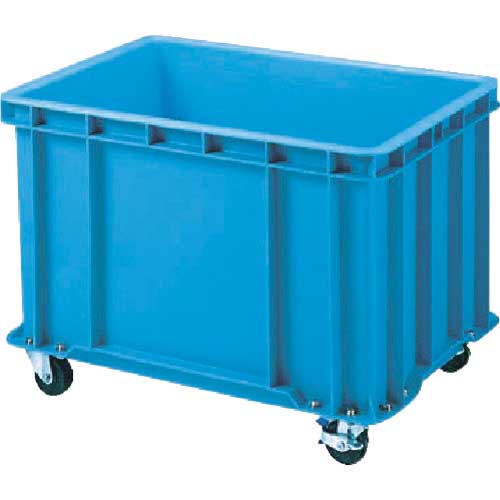 積水 S型コンテナ キャスター付 青