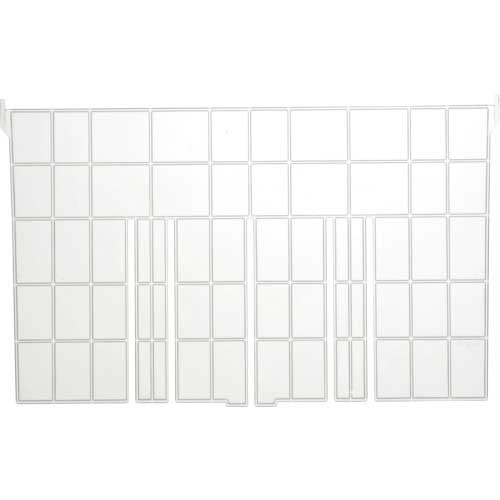 TRUSCO 仕切板 長手F-3用 透明 F-21LTM