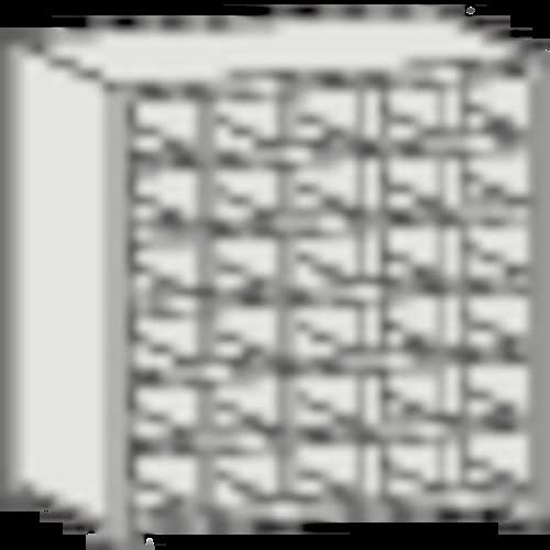 TRUSCO スチール製区分棚 KB型 コボレ止め付 W875×D250×H926 5列6段 KB-5063