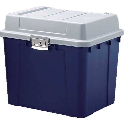 アイリスオーヤマ 201782 多目的屋外収納 密閉バックルストッカー548×470×498 青