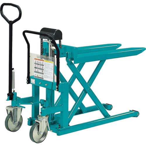 Bishamon ハンドリフター スクーパー(手動式) 均等荷重1000kg フォーク寸法1080×685mm LV-100W