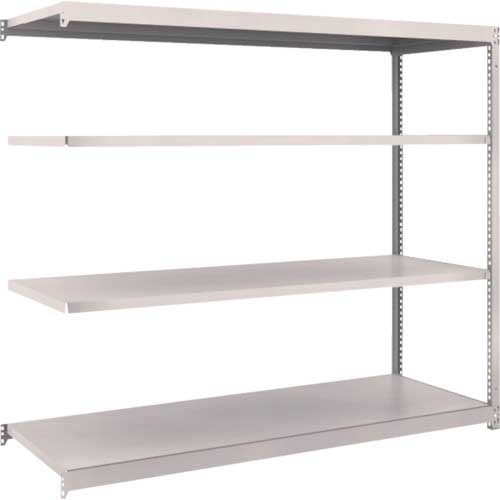 TRUSCO スチールラック M1.5型軽中量棚 1760×595×H1500 4段連結 ネオグレー M1.5-5664B