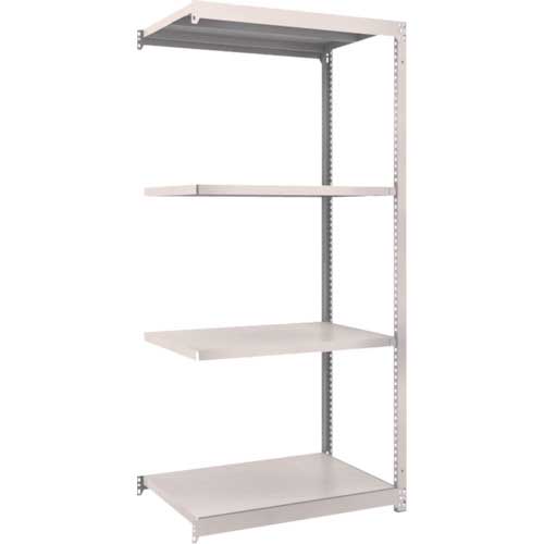 TRUSCO スチールラック M1.5型軽中量棚 860×595×H1800 4段連結 ネオグレー M1.5-6364B