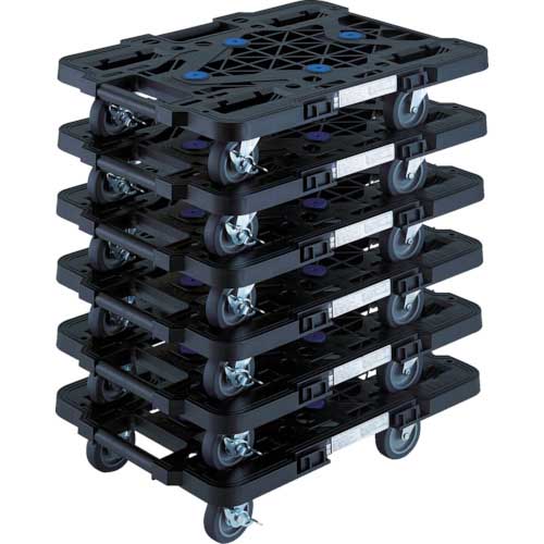 TRUSCO まとめ買い 樹脂製平台車 ルートバン 6台セット MPK 00JS M6