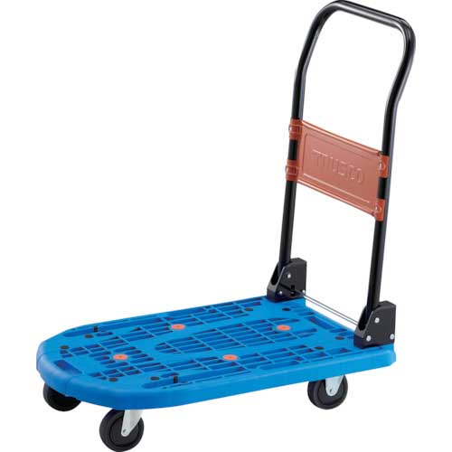 TRUSCO 樹脂台車 カルティオ 折畳 780X490 ブレーキなし MPK-720