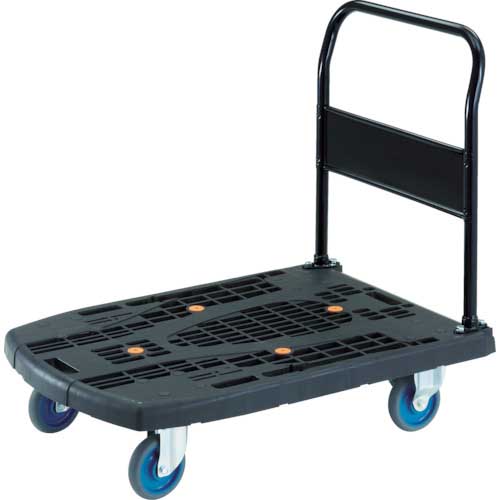TRUSCO 樹脂台車 カルティオビッグ 固定 900X600 黒 MPK900-BK