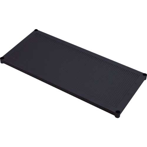 【廃番】アイリスオーヤマ 530754 メタルラックパンチング棚板 100cm ブラック MR-100TP-BK