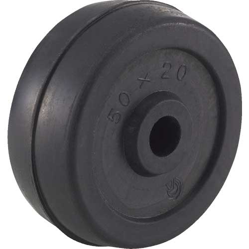 TRUSCO 二輪運搬車用車輪 Φ50ゴム車輪 4011用補助車輪 P50G