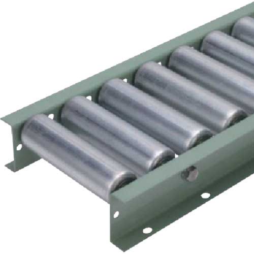 タイヨー φ57.2(2.1)スチールローラコンベヤ ピッチ75mm幅500mm S5721-500-75-1000