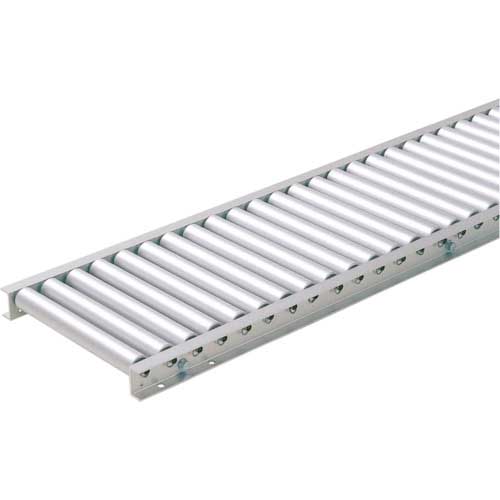 TS　ステンレスローラコンベヤ　径38.1×幅500　ピッチ75　機長2000　SU38-500720　1台（8582497）「別途運賃」 三鈴 スチールローラコンベヤMS38A型 径38.1×1.2T幅200 カーブ90° (