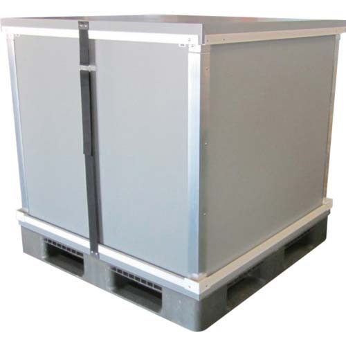 西田製凾 折りたたみプラスチックコンテナ(通い箱)「再坊」:1100×1100×1100mm SBA-1111-H