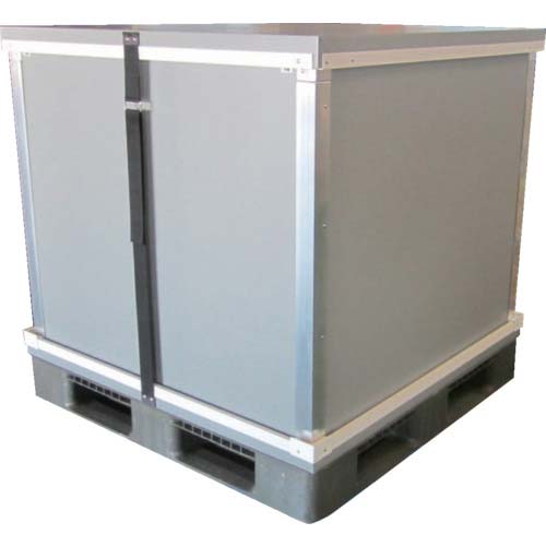 西田製凾 折りたたみプラスチックコンテナ(通い箱)「再坊」:1100×1100×730mm SBA-1111-L