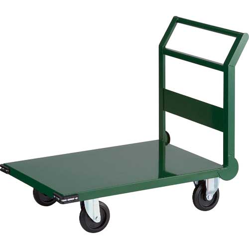 TRUSCO ハイグレード台車 固定式 エアキャスター仕様 740X460 108EBNAC [108EBN-AC][r20][s9-831] 502EBA プレス製運搬車\u201dハイグレード運搬車\u201d(固定ハンドルタイプ・ゴム