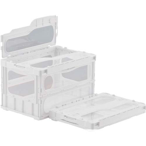 サンコー フタ一体型折りたたみコンテナー 559110 マドコンライトC-50Bホワイト SKMLO-C-50B-WH