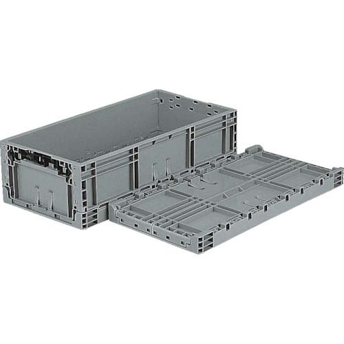 サンコー TP規格折りたたみコンテナー 556610 TPO-362 34.6L ライトグレー SK-TPO362-GLL