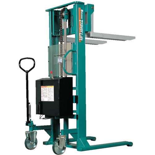 Bishamon フォーク式リフター トラバーリフト(バッテリー上昇式) 均等荷重300kg 充電時間 ST30E-WW