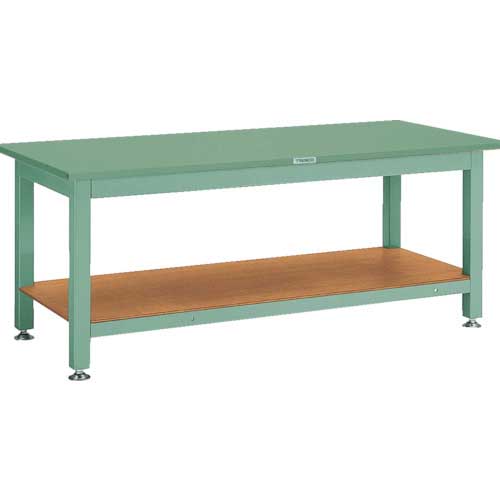 TRUSCO 重荷重作業台(3000kg)TW型 1800X750XH740 基本タイプ グリーン色 STW-1800