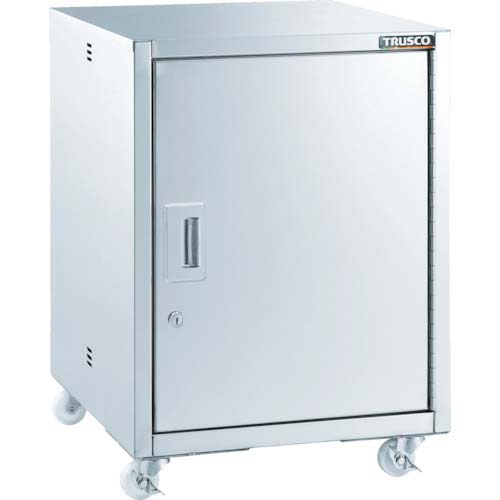 TRUSCO ステンレス作業台 片開きワゴン(キャスター付) 450×500×H630 SW-K