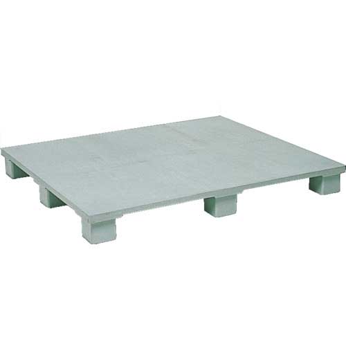 NPC プラスチックパレットSXー1108E4 単面四方差し グレー SX-1108E4