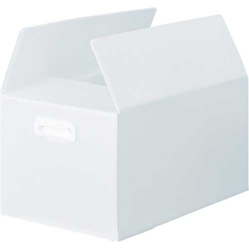 TRUSCO ダンボールプラスチックケース 5枚セット 果物箱サイズ 取っ手穴なし 半透明 TDP-KMD-5TM