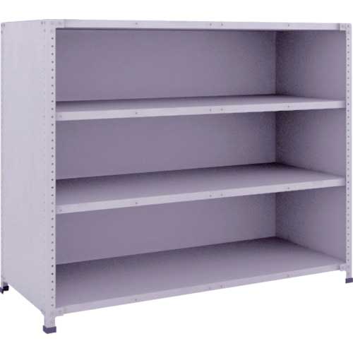 (大型)TRUSCO 283-4880 TLA45K-24 軽量150型背側板付棚 1500X300XH1200 4段 2834880