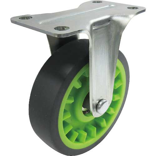 TRUSCO こまわり君Weego専用 省音固定G付きキャスターφ75 ライトグ TYER-75ELGB-WC-LGN