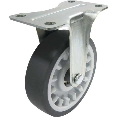 TRUSCO こまわり君Weego専用 省音固定G付きキャスターφ75 オフホワ TYER-75ELGB-WC-OW