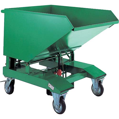 TRUSCO 廃棄物運搬車 スクラップ台車 油圧ジャッキ式 120L 均等荷重200kg VSP-120JK