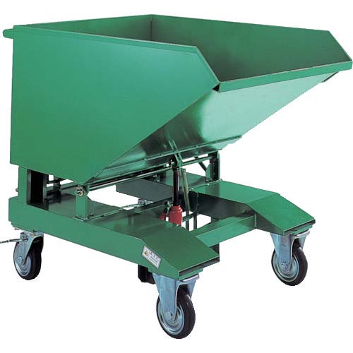 TRUSCO 廃棄物運搬車 スクラップ台車 油圧ジャッキ式 270L 均等荷重400kg VSP-270JK