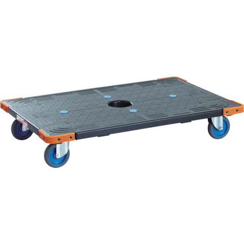 ワコーパレット エコフラットキャリー(エアーキャスター グレータイヤ仕様) WEC-9060BK